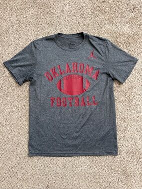 OU Football Team Issued Player Exclusive Nike Jordan Dri-FIT Tee Mens Medium